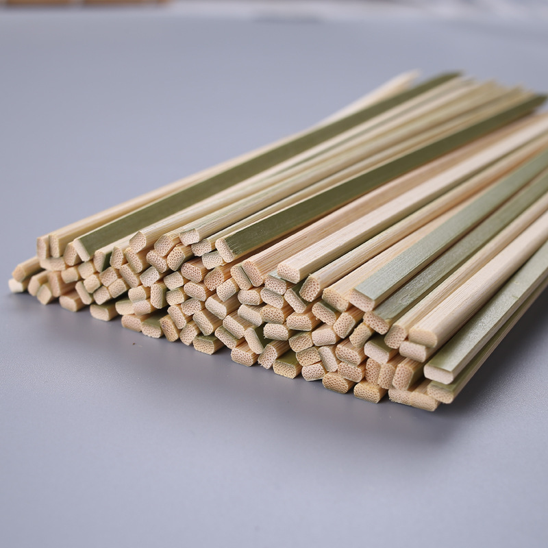 Green Peel bamboo stick Japanese-style roast bird charcoal skewers flat stick solid commercial disposable barbecue sausage bamboo stick