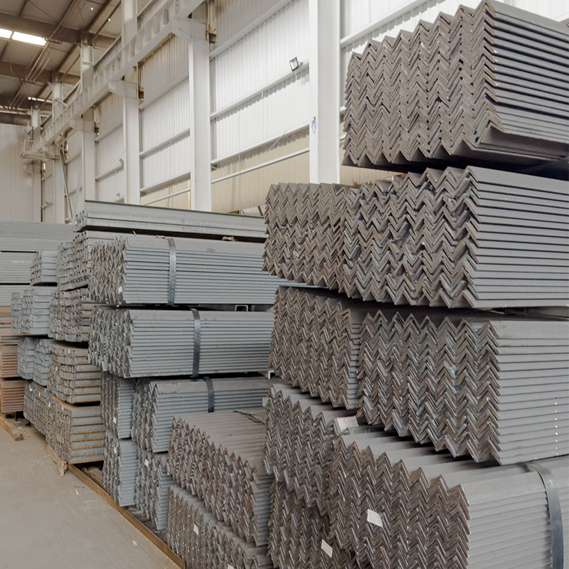 (Shanghai Chengdu Will Be Shipped in Two Warehouses) Angle Steel Black Angle Iron Universal Angle Steel Triangular Iron 3 # 4 # 5 # Punching Processing