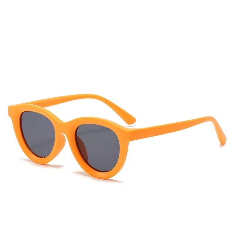 Candy color children's sunglasses fashion retro cute boy sunglasses versatile sunshade girl glasses factory direct sales