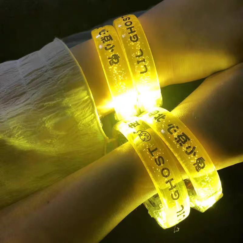Disco Bar Concert Support Items Led Luminous Circle Luminous Wrist Strap Fluorescent Bracelet Flash Bracelet Night Running