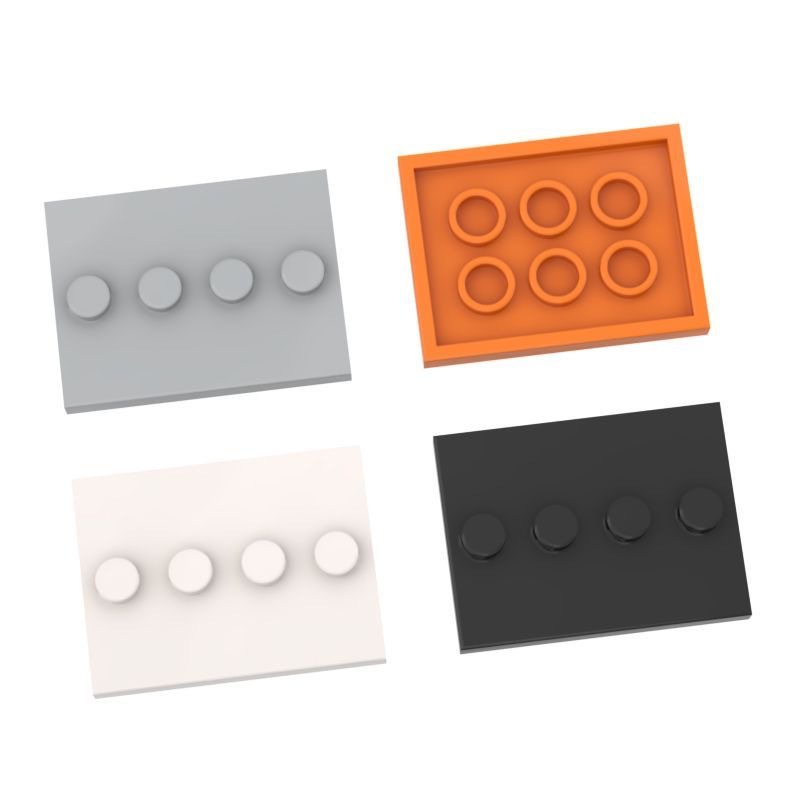 Cross-border building blocks 3x 4 floor 88646 17836 doll standing base building block accessories for foreign trade