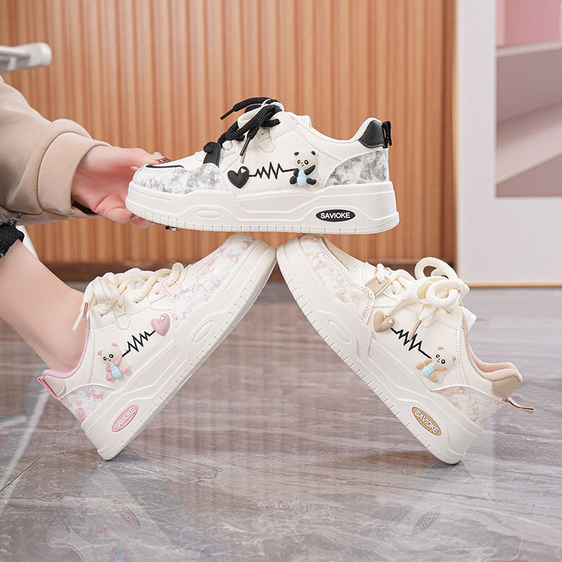 2025 spring small white shoes new Korean ins female students thick-soled heightened sports shoes casual street p308