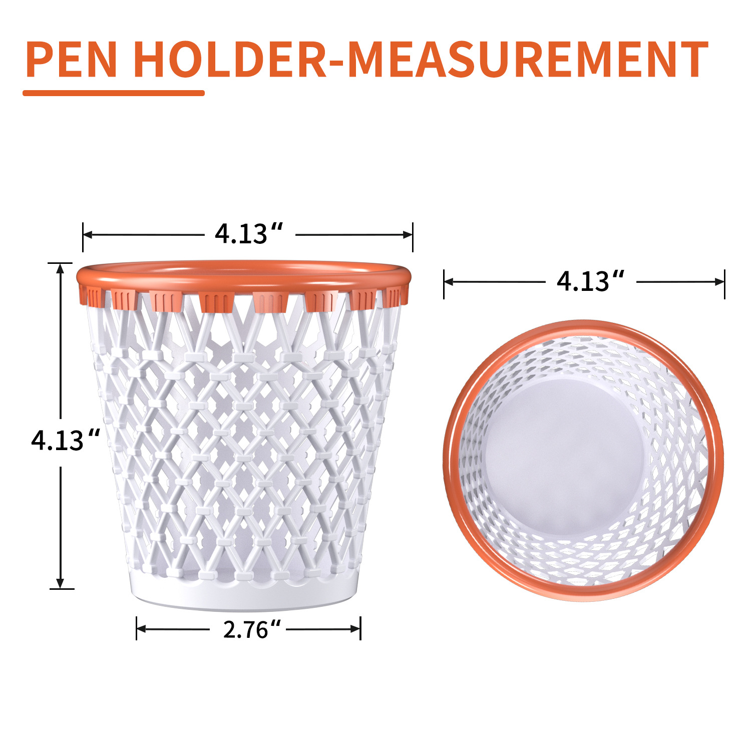 Cross-Border Amazon Exclusive Two-Color Large-Capacity Pen Holder Office Learning Pen Holder Desktop Pp Basketball Pen Holder