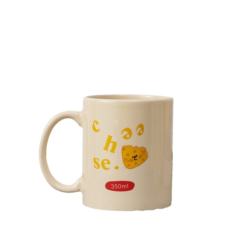 pdd same cartoon Pacha puppy mug ins style high-looking cute cream ceramic cup