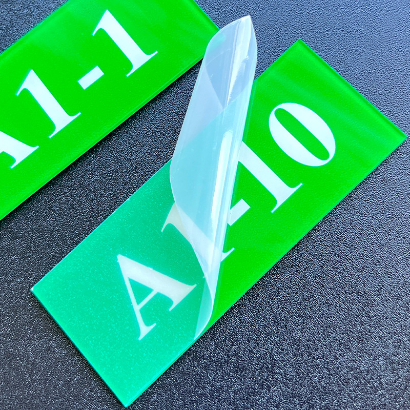 Acrylic Factory Warehouse Shelf Number English Partition Digital Label Marking Workpiece Machine Equipment Label