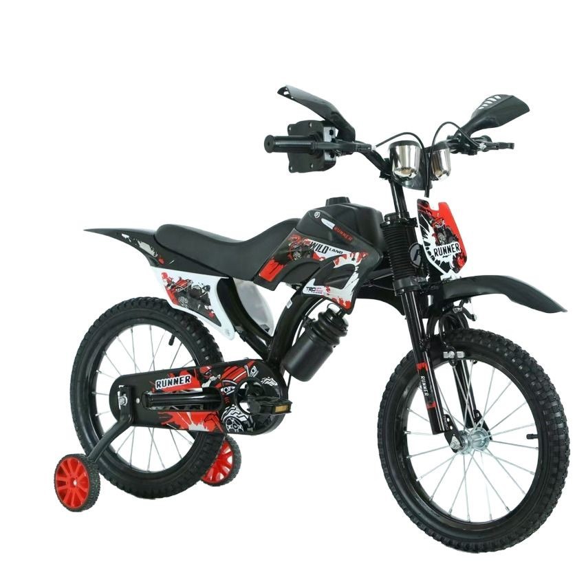 Foreign Trade Small Motorcycle Model Motorcycle Kidsren's Bicycle 12 · 16inch Kidsren's Bicycle Cool Stroller Safe and Comfortable