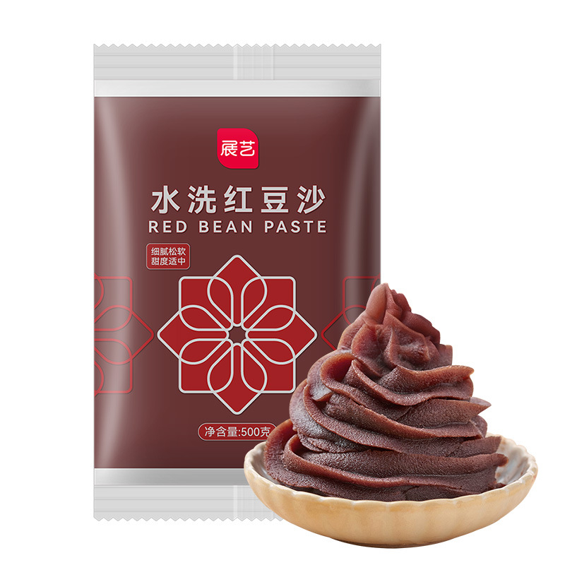 Zhanyi Washed Red Bean Paste Filling Cake Bread Egg Yolk Crisp Filling Rice Dumplings Glutinous Rice Balls Mooncake Filling 500g Baking