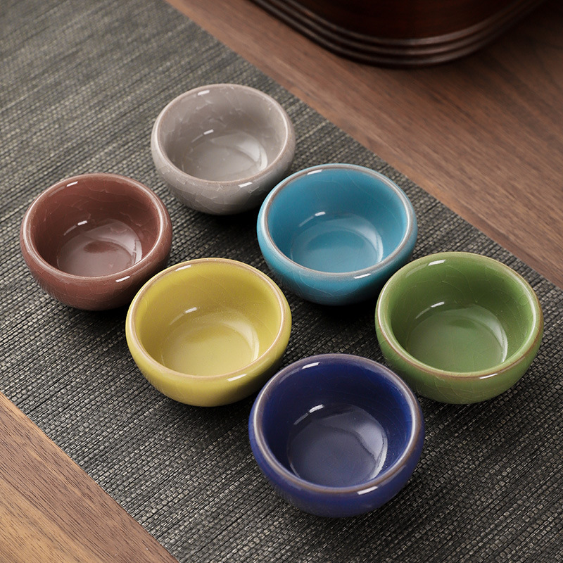 Ice crack kung fu tea set gift set set ceramic teapot a pot of six cups business gifts cheap and practical