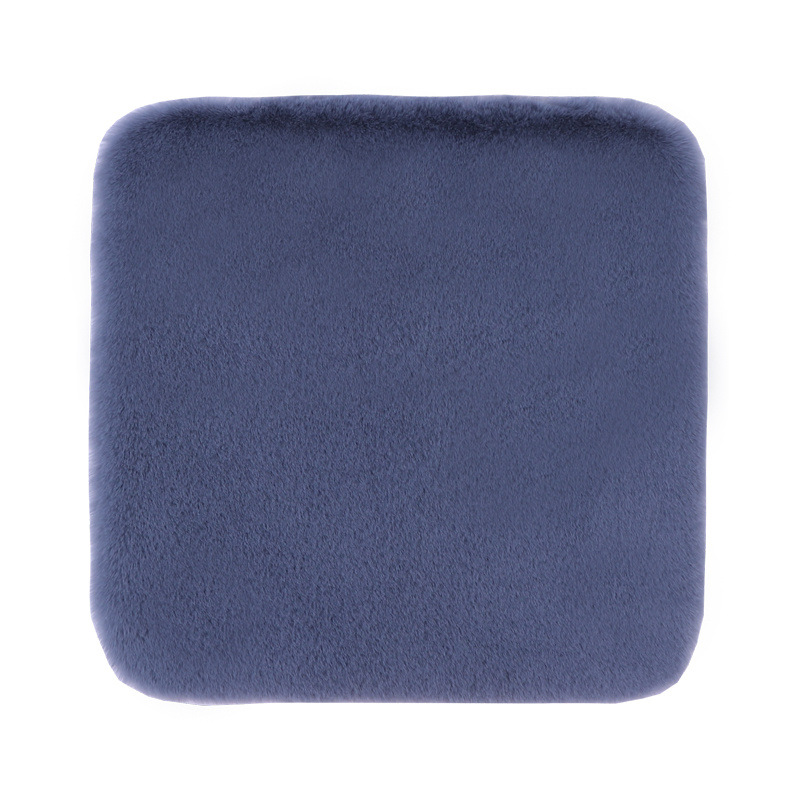Winter car small three-piece driving seat single seat cushion wool cushion imitation rabbit fur warm cushion rabbit fur car cushion