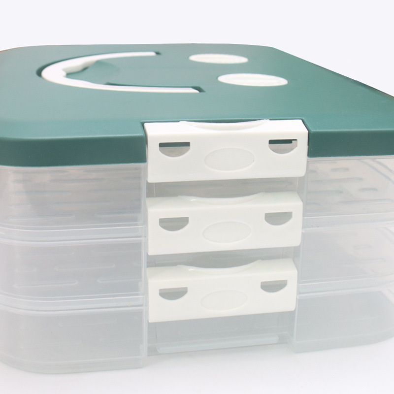 Dumpling Box Multi-Layer Large-Capacity Food Sealed Fresh-Keeping Box Kitchen Refrigerator Organization Quick-Frozen Special Dumpling Storage Box