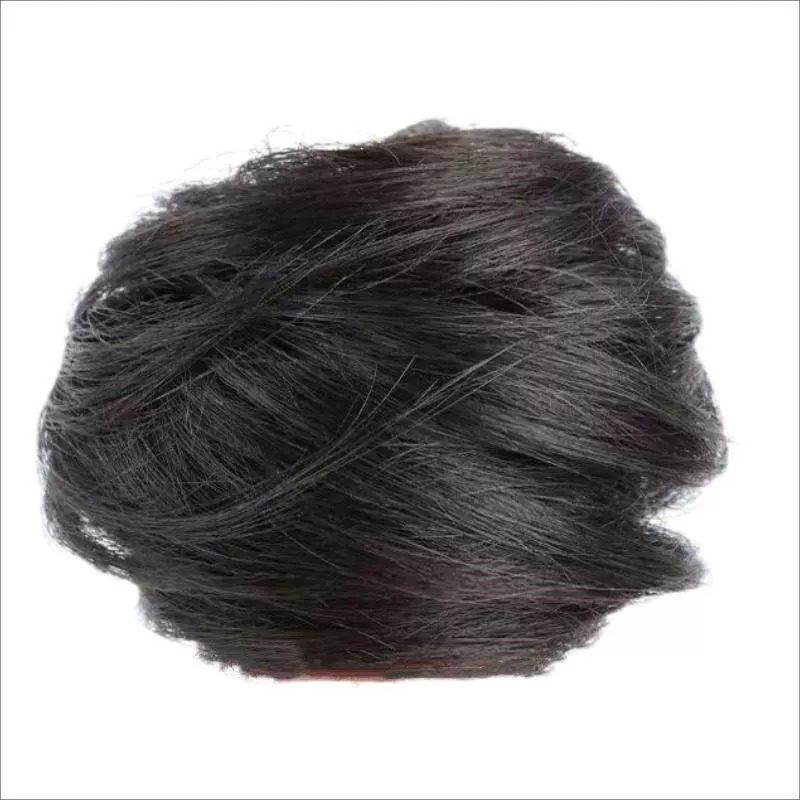 in stock wholesale wig real ball head women's Korean realistic wig hair ring lazy hair Chinese clothing antique wig bag