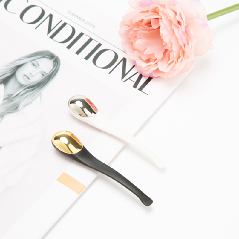 Face Massage Pipe Digging Spoon Cosmetic Sub-packaging Spoon Plastic Cream Spoon Eye Massage Stick Dual-use Import