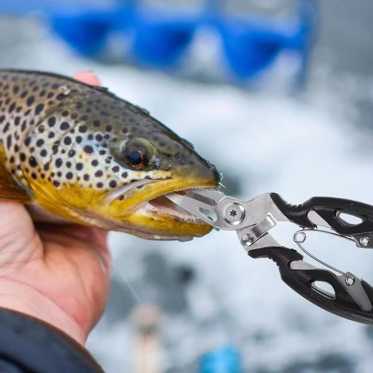 Multifunctional Lure Pliers, Hook Remover, Fish Hook Remover, Hook Tying Pliers, Line Cutting Pliers, Hook Removal Pliers, Fish Control Pliers