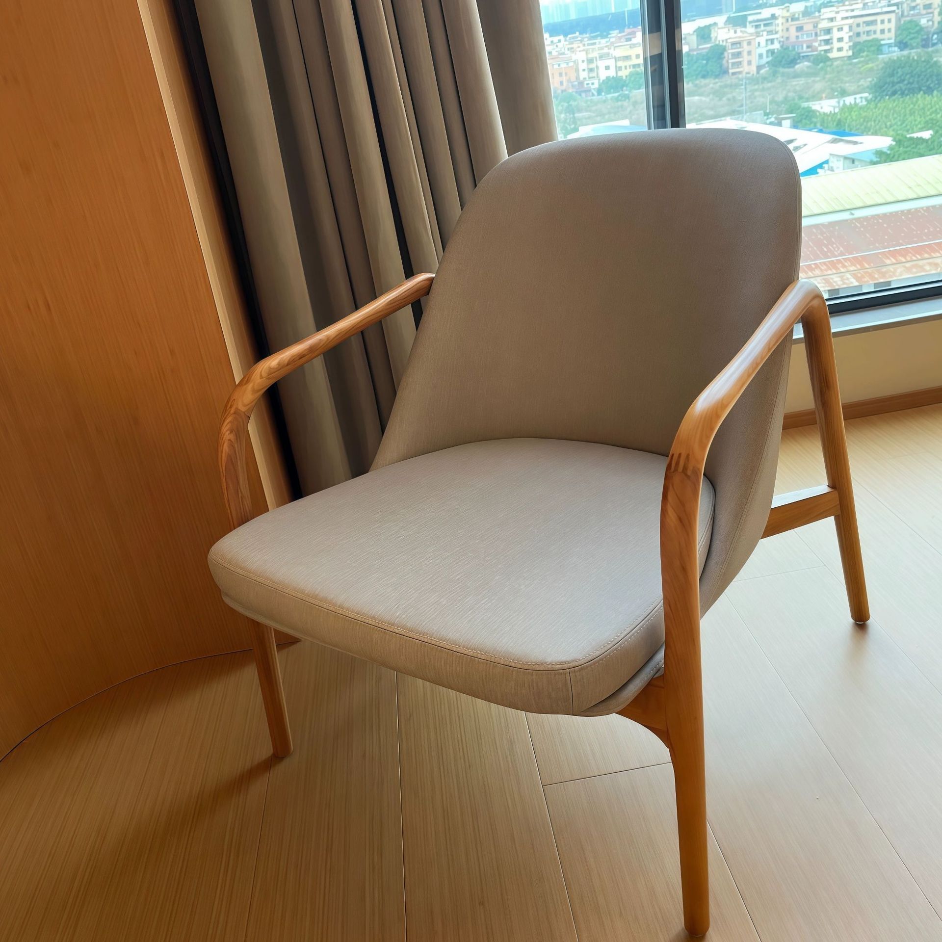 Nordic Leisure Chair Guest Room Single Chair Lobby Reception Sofa Chair All-Season Chain Hotel Same Style Sofa Coffee Table