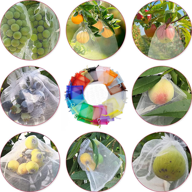 Fruit Bagging, Insect-Proof and Bird-Proof Gauze Mesh Bag, Strawberry Bagging, Breathable Grape Bag, Fig Guava Insect-Proof Mesh Bag