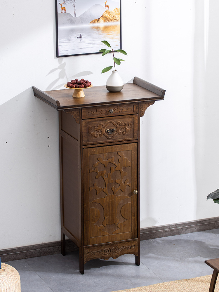 Buddhist Niche Offering Table Household Buddhist Altar Economical Incense Case Offering Table Offering Table Incense Fire Altar Modern Small