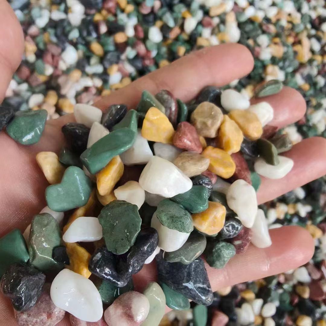 Colorful Washed Rice Stone, Terrazzo, Viscose Stone, Washed Stone Paving, Small Pebbles for Fish Tank Landscaping, Large Quantity Discount