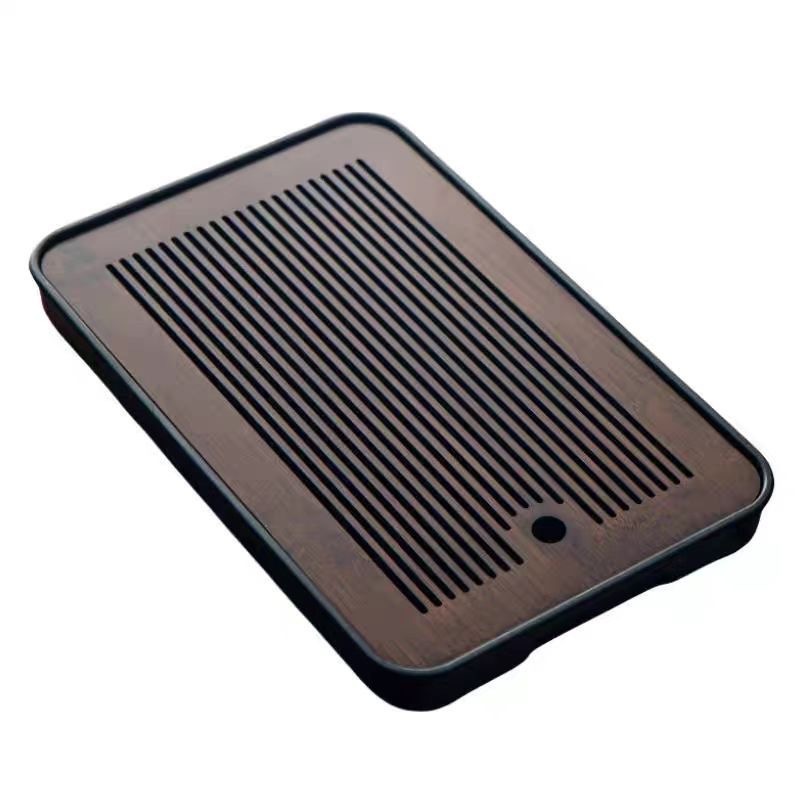 Portable Tea Tray Household Hotel Small Dry Brewing Table Tea Set Bamboo Tray Modern Simple Drainage Drain Tea Table Wholesale