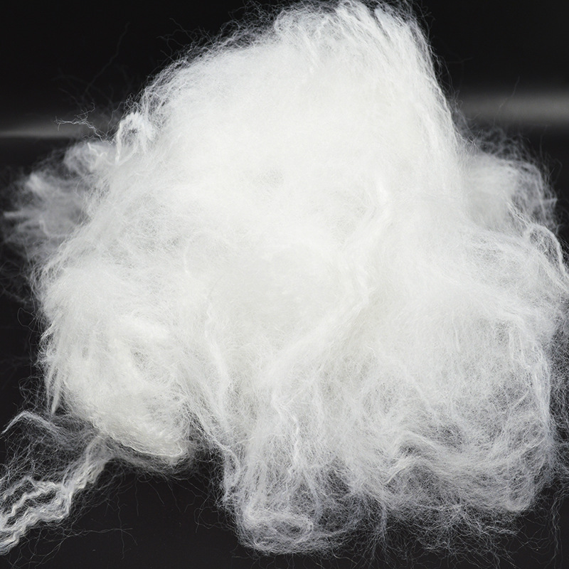 White Pla Polylactic Acid Short Fiber Corn Fiber 6D*51 Degradable Spot, Customizable