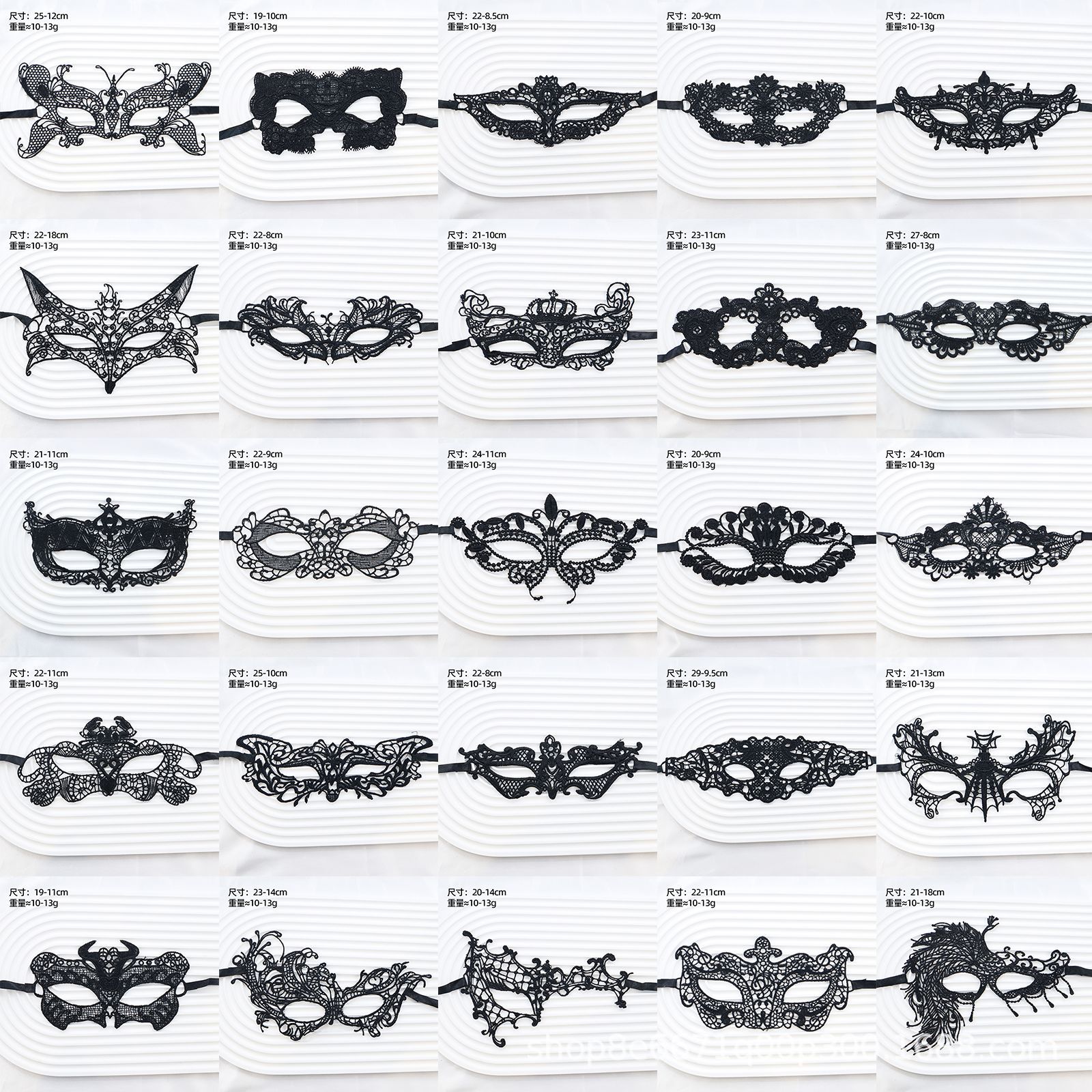 Halloween Sexy Makeup Ball Ladies Lace Mask Creative European and American Cross-border Jewelry Theme Party Ball
