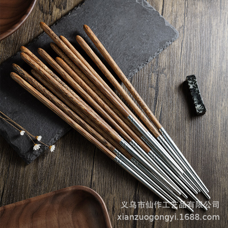 @ Сяо Му Сян нержавеющие палочки 304 домашние легкие роскошные нескользящие палочки из красного дерева для куриных крыльев без лака без воска высококачественные деревянные палочки