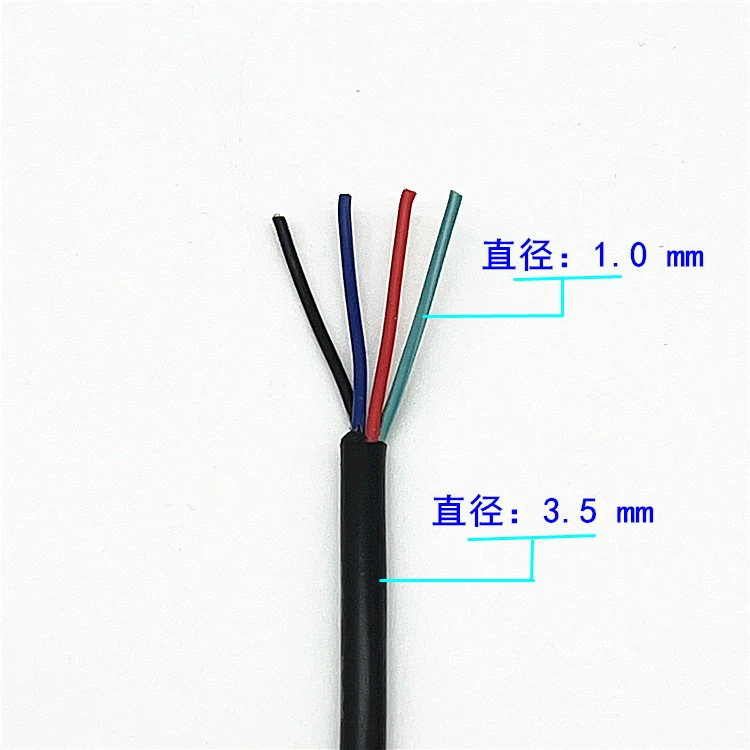 USB Data Signal Cable 2464 20/22/24/26/28Awg Four-Core Pvc Sheathed Data Cable over Powder Cable