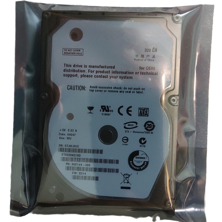 Notebook hard disk ST 320G SATA serial port 2.5 inch 9mm