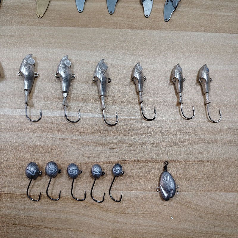 Bismuth Tin Alloy Fishhook Head Customization Production, Export Environmentally Friendly Fishhook Head Processing, High-End Fishhook Head Instead of Lead Ring