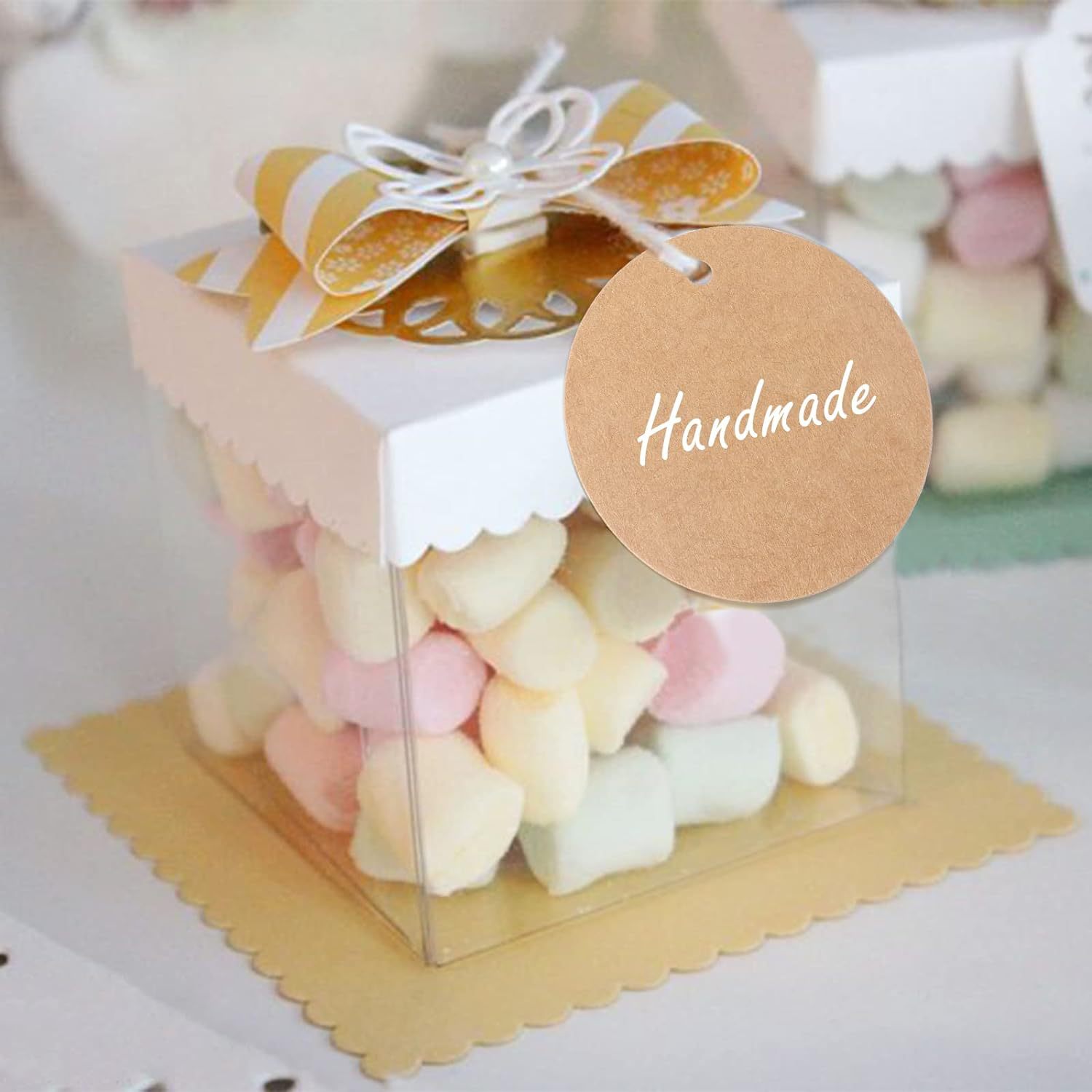 Cross-Border Kraft Paper Tag Blank Round Paper Card Halloween Christmas Thanksgiving Black Card White Card Handmade Label