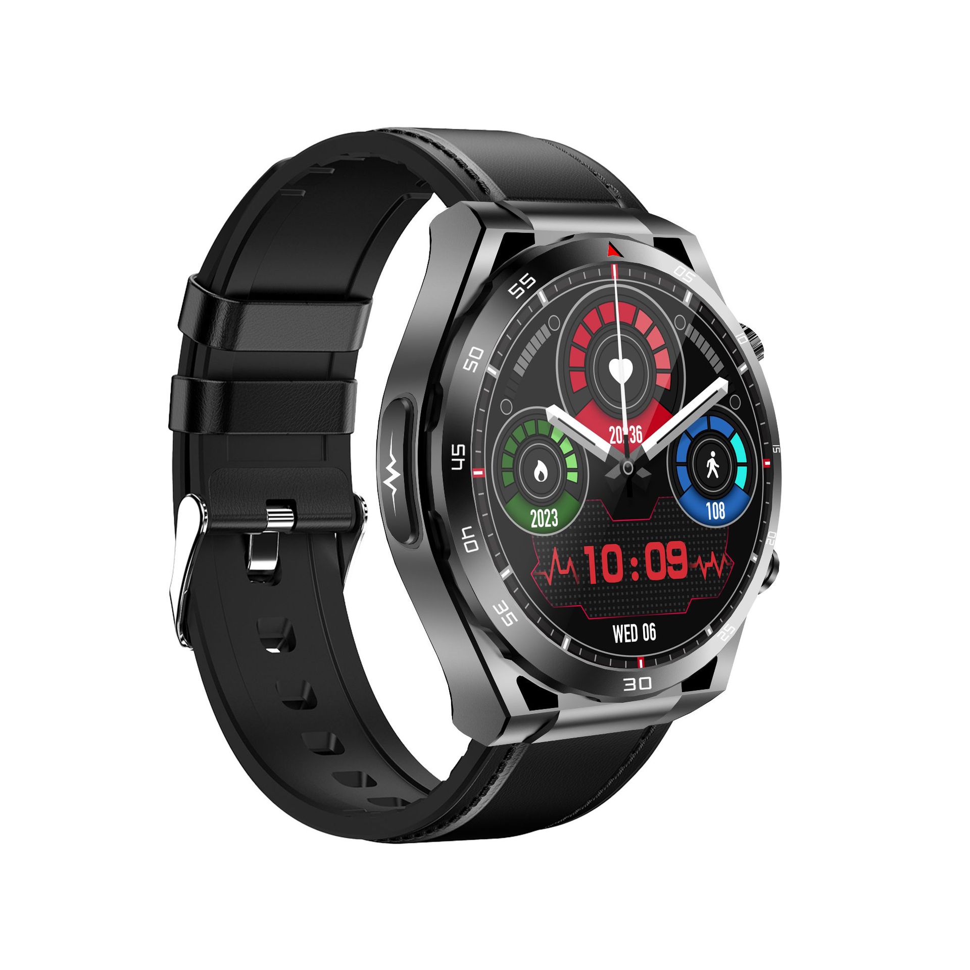 Cross-border smart watch ET450 blood glucose ECG Bluetooth call heart rate blood oxygen blood pressure uric acid body fat exercise