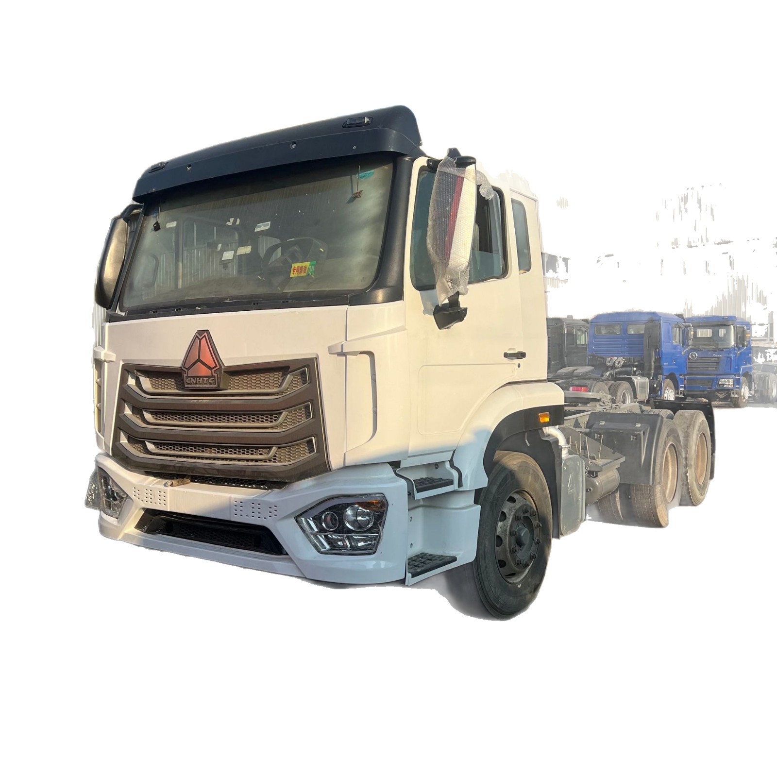 Cross-Border Export of African Howo Tractors 371 Horsepower Refurbished Second-Hand Heavy-Duty Tractors Logistics Transport Trailers