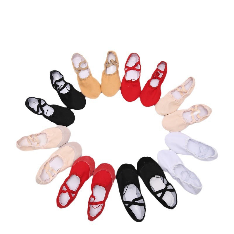 Factory wholesale dance shoes female children soft bottom ballet shoes adult dancing shoes yoga basic practice cat claw shoes