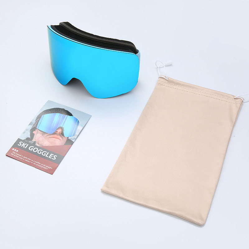 Ski glasses parent-child equipment large cylindrical goggles khaki myopia glasses double-layer anti-fog/HX26 children's