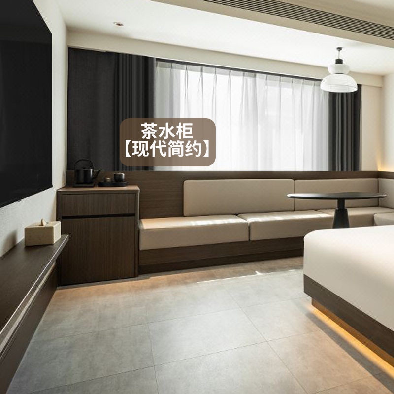 Yaduo 4.0 Hotel Furniture Standard Room Full Room Hotel Special Bed Box Bedside Cabinet Bed Screen Customization Factory