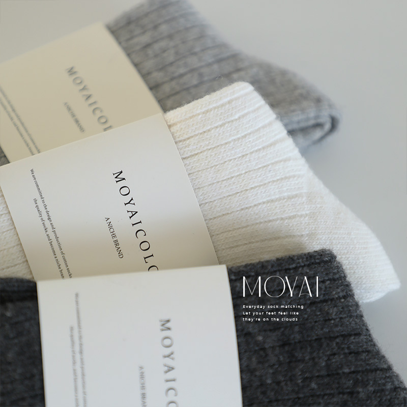 Thick Needle Wool Stacking Socks Women's Autumn and Winter Thickened Warm Drawdown College Style Lazy Medium Stockings Cashmere Socks