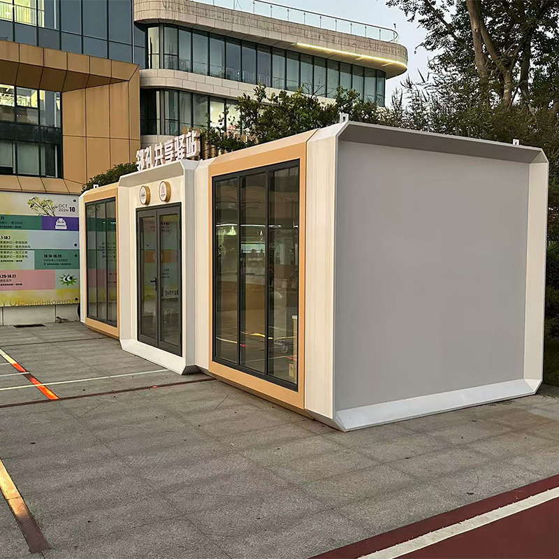 Space capsule steel structure container mobile room sunshine room activity board room outdoor mobile sales board room customization
