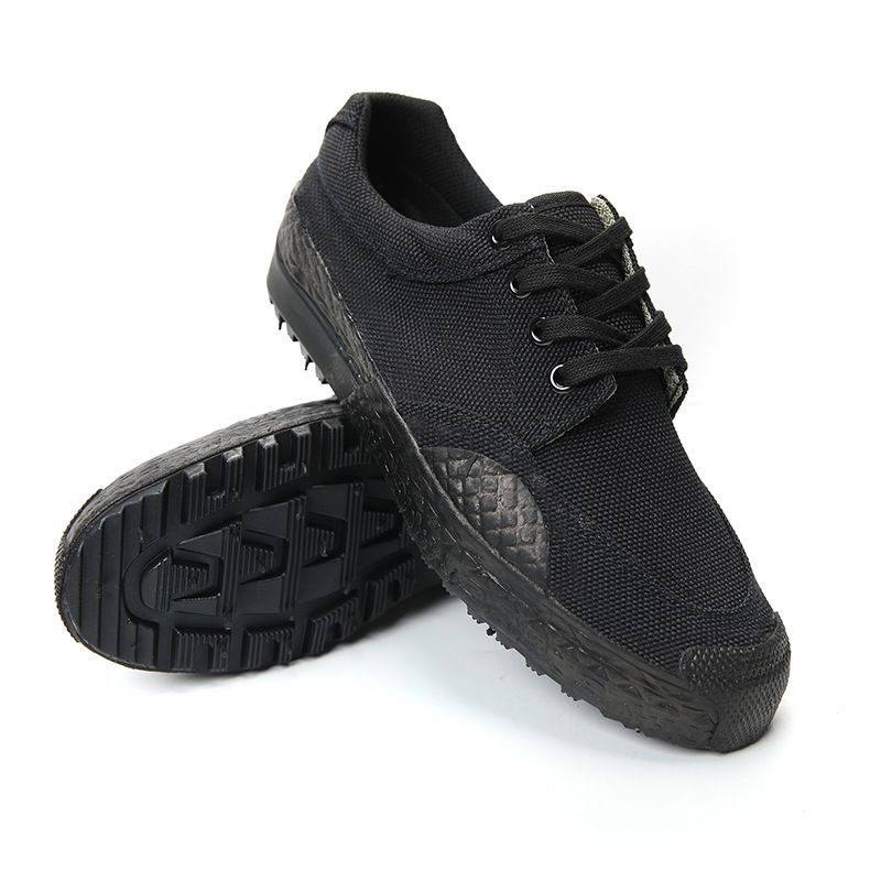 3537 Genuine Liberation Shoes for Men and Women, Non-slip Labor Protection Shoes, Canvas Hiking Rubber Shoes, Low-top Wear-resistant Construction Site Labor Shoes