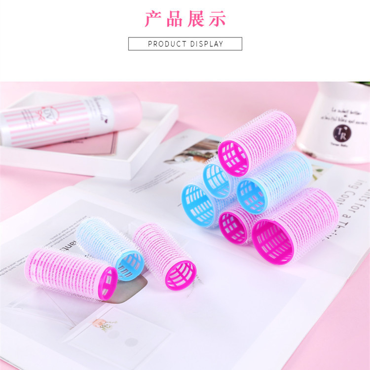 Factory direct bangs curling roller curling clip curling iron plastic self-adhesive curling iron