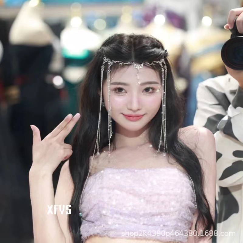 People's Stars Same Style Exotic Antique Headwear Bride's Engagement Wedding Bridesmaid High-end Headwear 2024 New