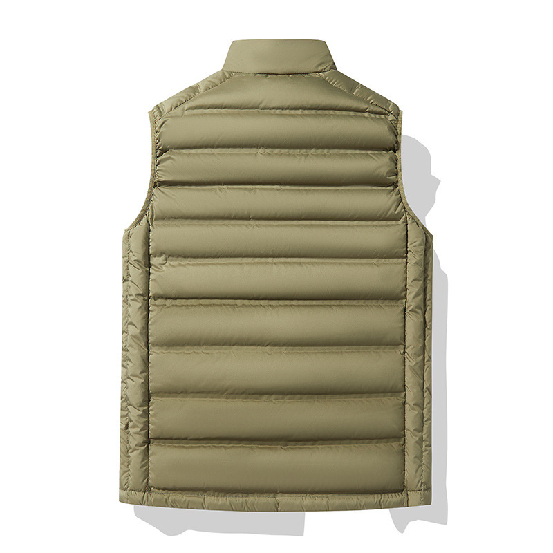2024 Autumn and Winter New Men's and Women's Couple's Down Vest 90 Duck Down Graphene Middle-aged and Elderly Lightweight Warm Vest