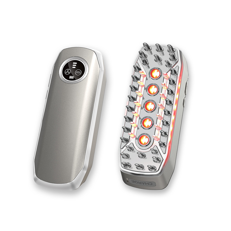 Cross-Border Popular Lllt Laser Hair Growth Comb Infrared Ems Scalp Care Comb Electric Massage Comb