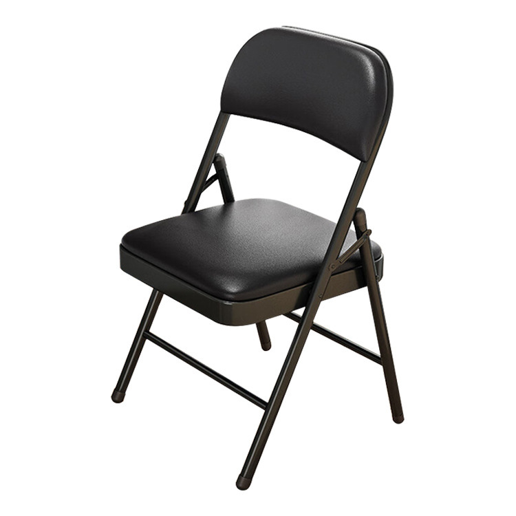 Folding Chair Portable Home Simple Dormitory Back Chair Stool Conference Office Computer Leather Chair Simple Dining Chair