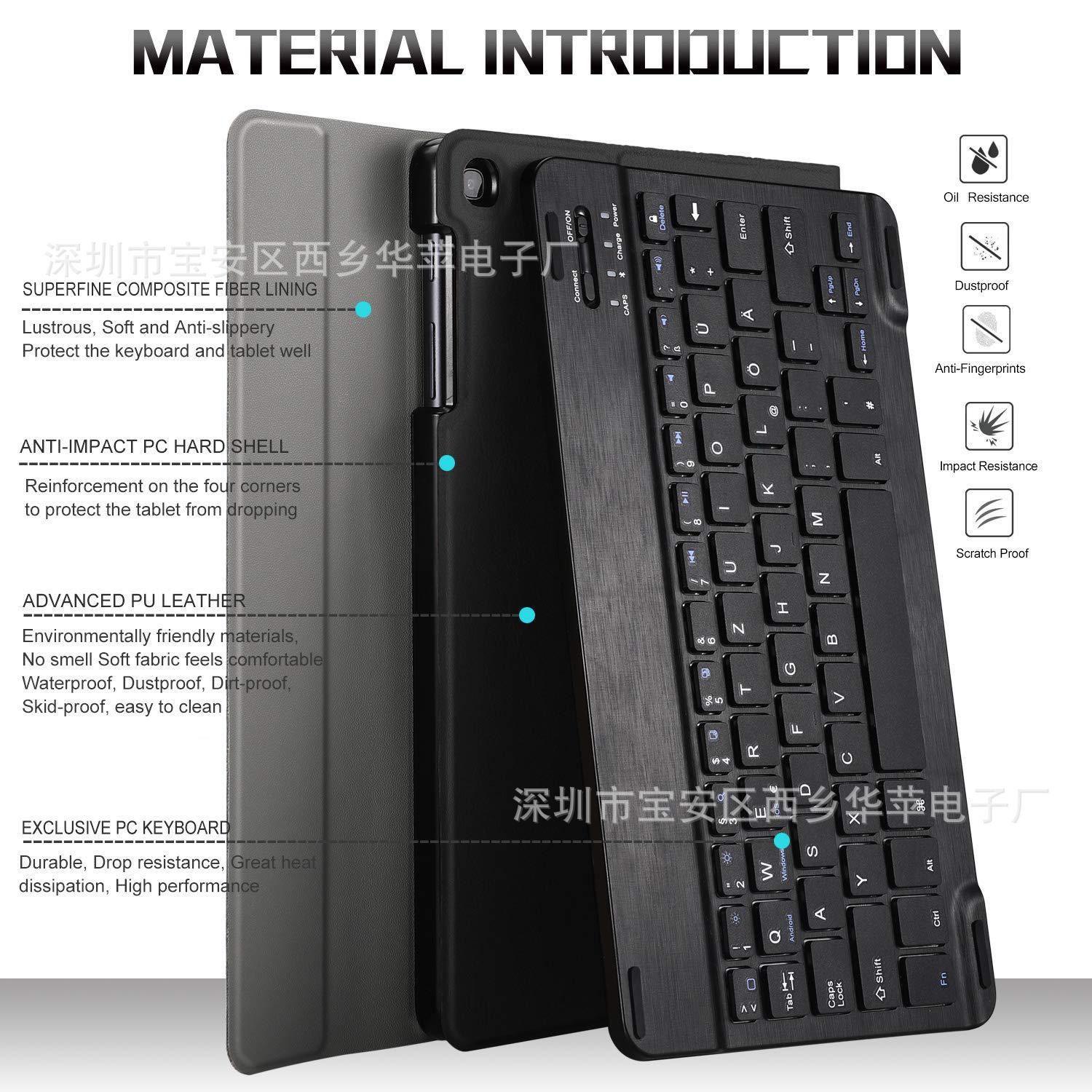 Suitable for Redmipad2 Tablet Wireless Bluetooth Keyboard Leather Case Redmi Se11 Backlit Keyboard Protective Case