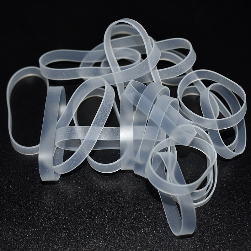 Transparent Silicone Binding Coil Environmental Protection Binding Silicone Ring Data Wire Harness Coil High Elastic Silicone Rubber Bands Not Easy to Break