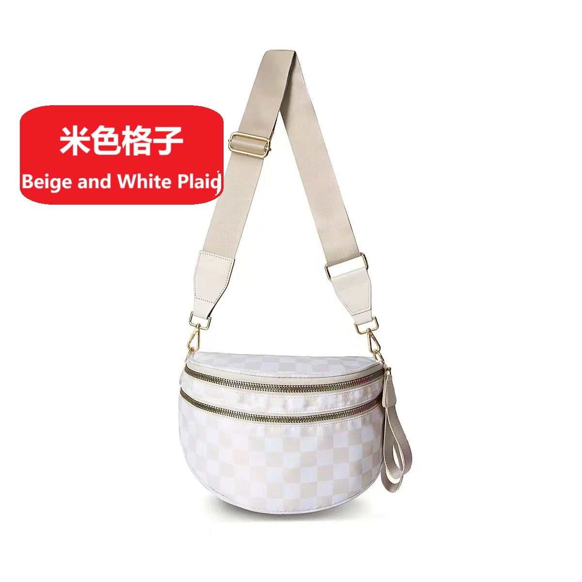 Cross-Border Shoulder Bag for Women, New Trendy Fashion Versatile Oxford Cloth Large Capacity Shell Bag, Lightweight Crossbody Bag