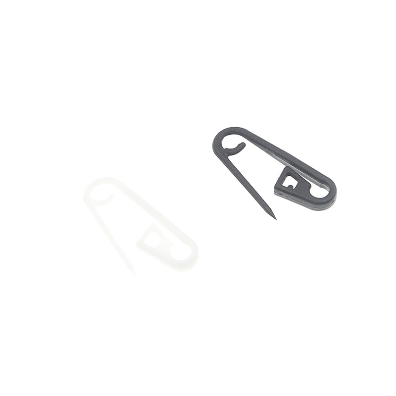 Wholesale Clothing Store Tag Small Pin Black and White Plastic Safety Pin Kidsren's Clothing Hanging Tag Rope Buckle Armband