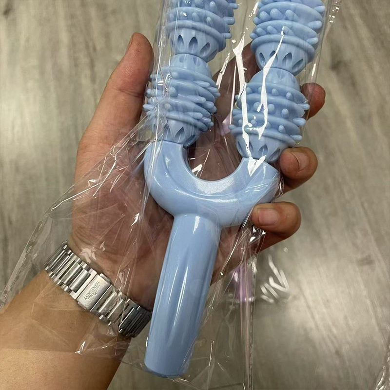 Massage Stick Yoga Wolf Tooth Massage Stick Sensory Massage Calf Muscle Relaxation Roller Shaft Massager