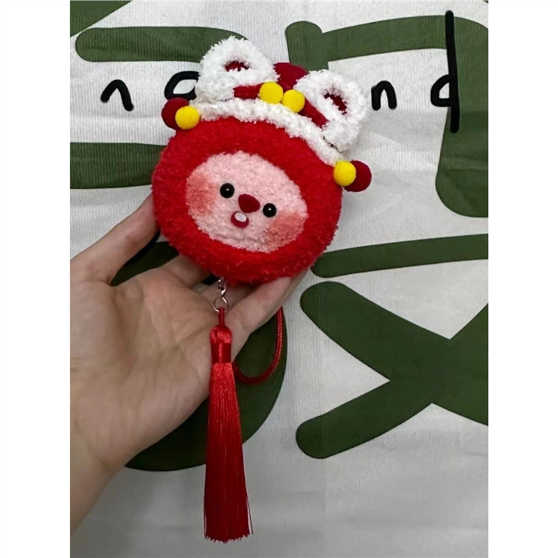 Loopy Beaver Dumpling Material Kit for DIY Handmade Plush Yarn Pendant Crochet Little Beaver Pendant Keychain