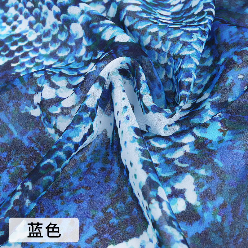 Snakeskin pattern peach skin velvet Korean suede velvet velvet snow velvet women's clothing printed fabric