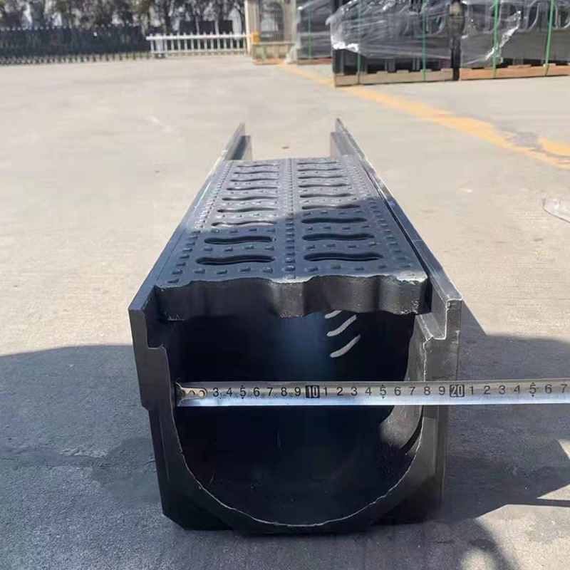 Pe Plastic Drainage Ditch U-Shaped Groove Gap Drainage Ditch Drainage Ditch for Park Community Municipal Pipes